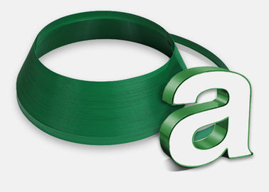 緑色は3/4&quot;電子印をポリ塩化ビニールの端の経路識別文字のプラスチック トリムの帽子照らした