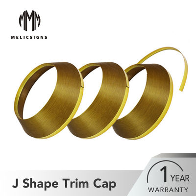 IP67アルミニウム金色2.6cmの幅のプラスチック トリムの帽子の手紙のトリムの帽子のよい耐食性