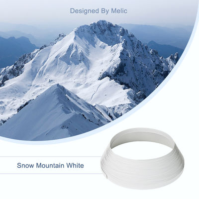 雪の白い7075 ABSプラスチック経路識別文字の印のトリムの帽子