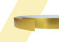 0.8MMの厚さのアルミニウム トリムの帽子のブラシの金によって塗られる自由電荷のリターン側面材料
