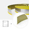 80mmに黄色い鋼鉄中心を作る手屋外の装飾のためのゴム製 トリムの帽子